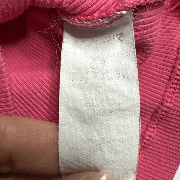 U2 Ladies Y2k Pink Ribbed Tank Embroidered Trim Coquette Baby Tee Dollcore XS - Picture 8 of 10